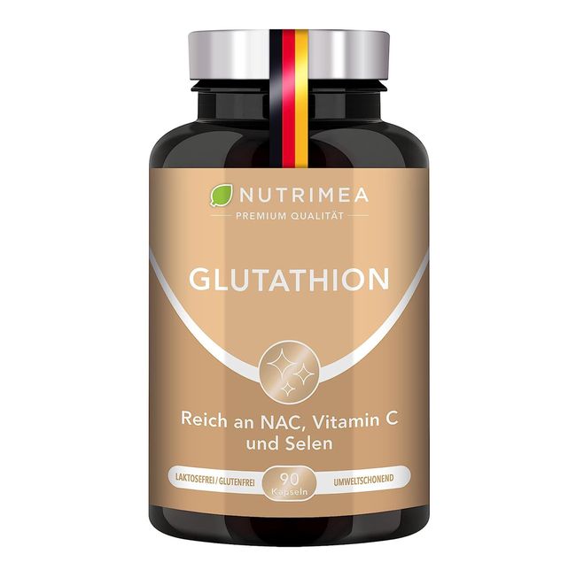 Nutrimea | L-GLUTATHION reduziert zu 98% mit Vorläufern + Vitamin C - 90 Kapseln