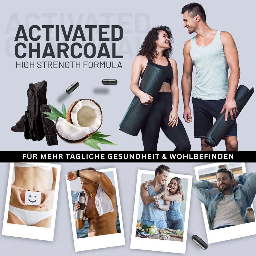 Prowise Healthcare Aktivkohle-Kapseln 2000 mg · 200 vegane Kapseln – Bild 2