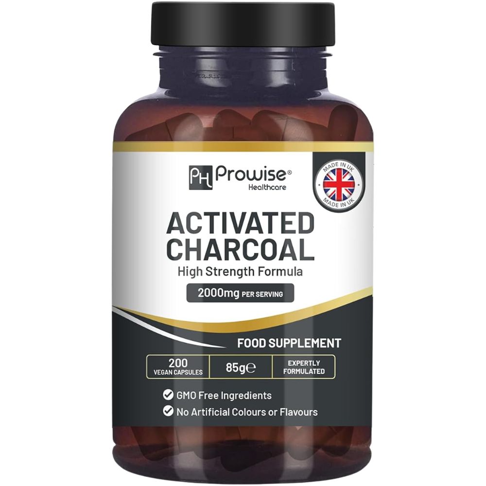 Prowise Healthcare Aktivkohle-Kapseln 2000 mg · 200 vegane Kapseln