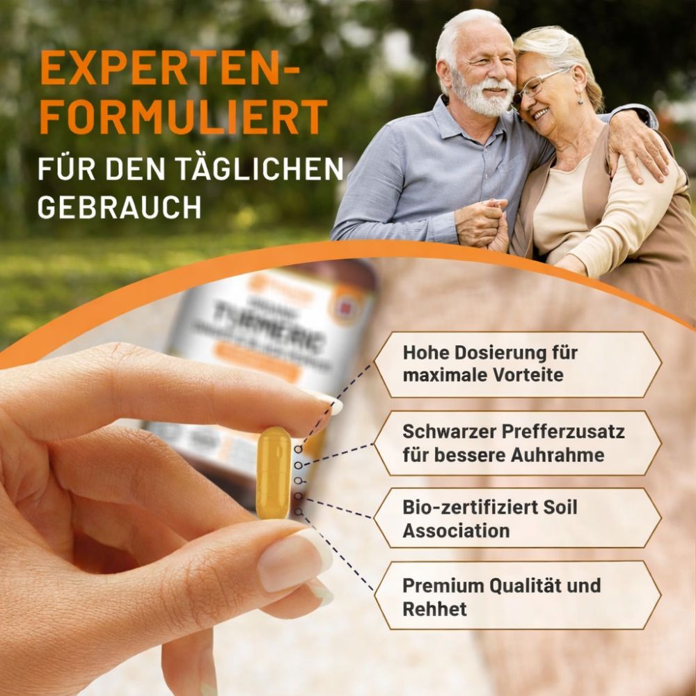 Prowise Healthcare Kurkuma 1440 mg mit Schwarzem Pfeffer und Ingwer · 120 vegane Kapseln – Bild 2
