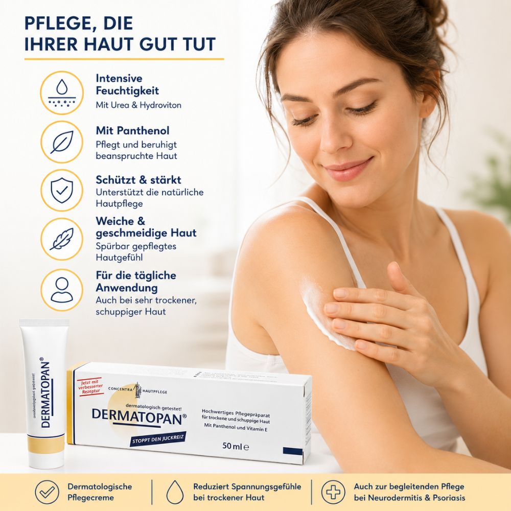 Herbamedicus | Dermatopan Creme für trockene & shuppige Haut - 50ml