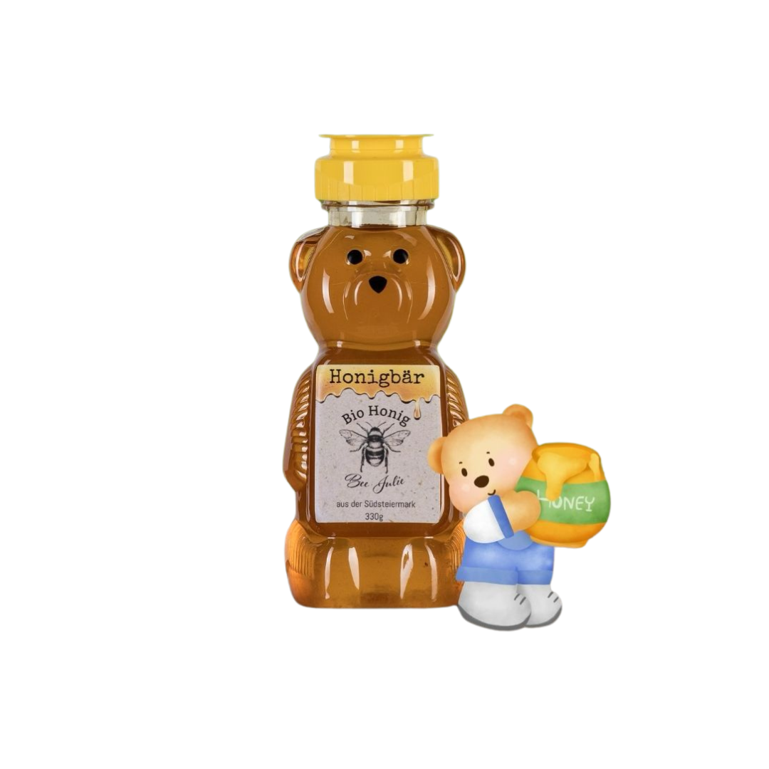 Bee Julie | Bio-Honigbär (330g) | Natürlich süß, gesund & praktisch