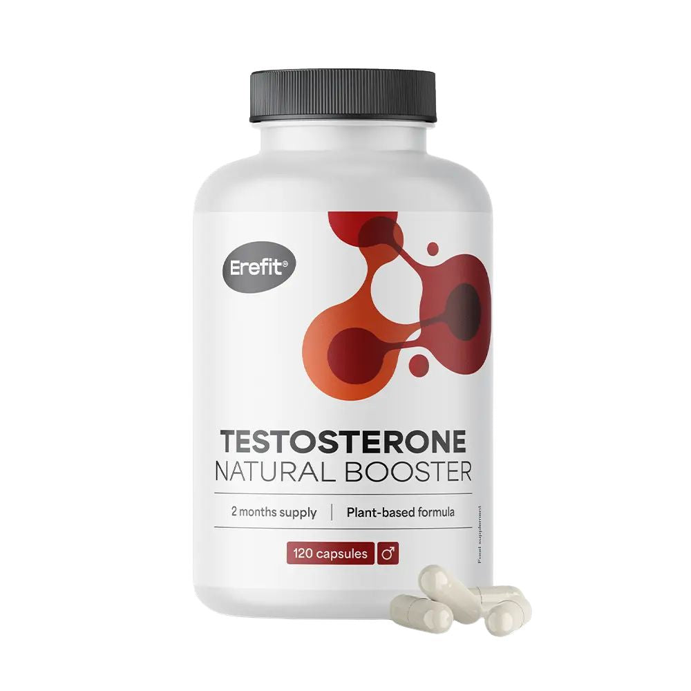 Erefit | Testosterone – Natural Booster – Alternative zu Viagra und Kamagra - 120 Kapseln