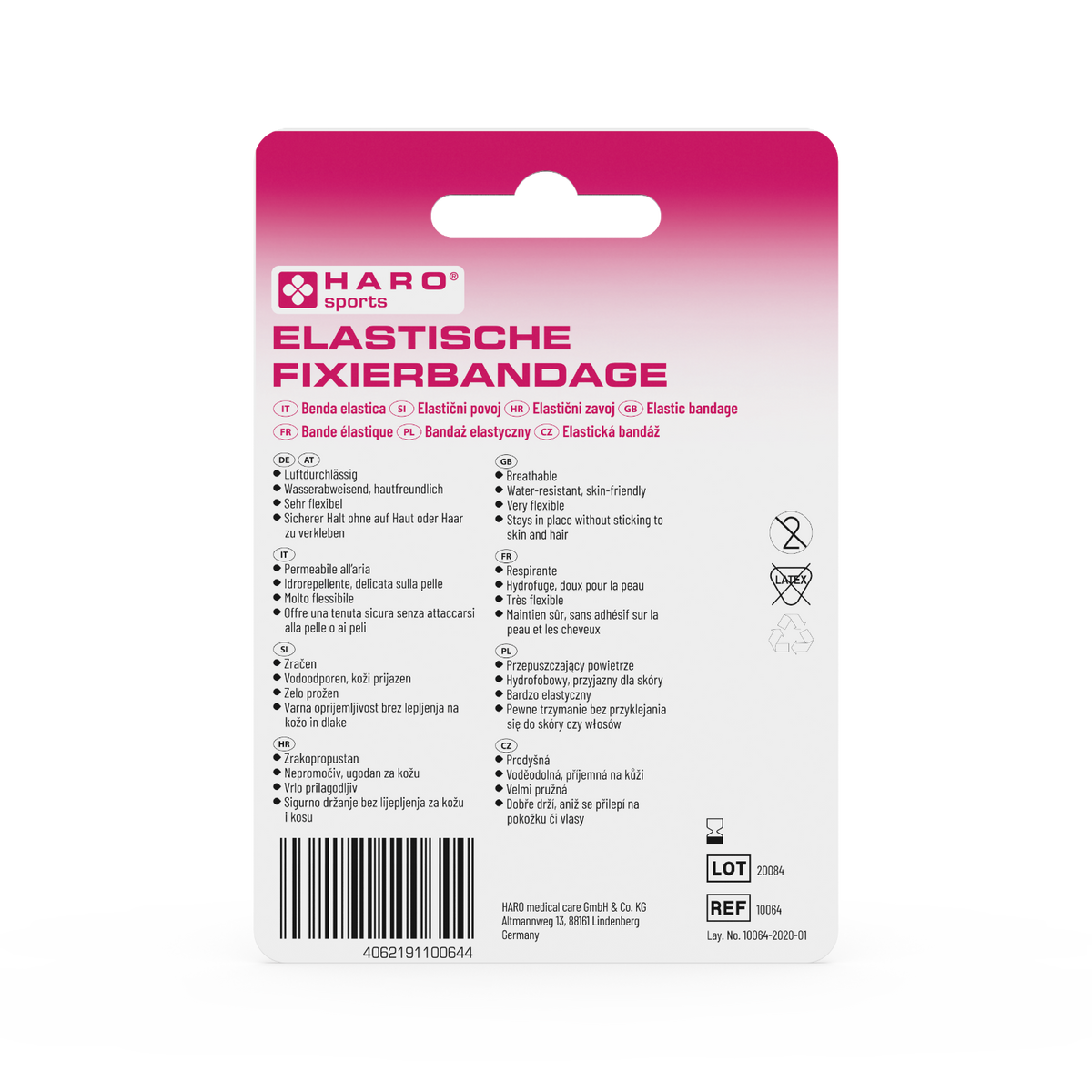 Haro | Elastische Fixierbandage - Beige 4,5m x 5cm