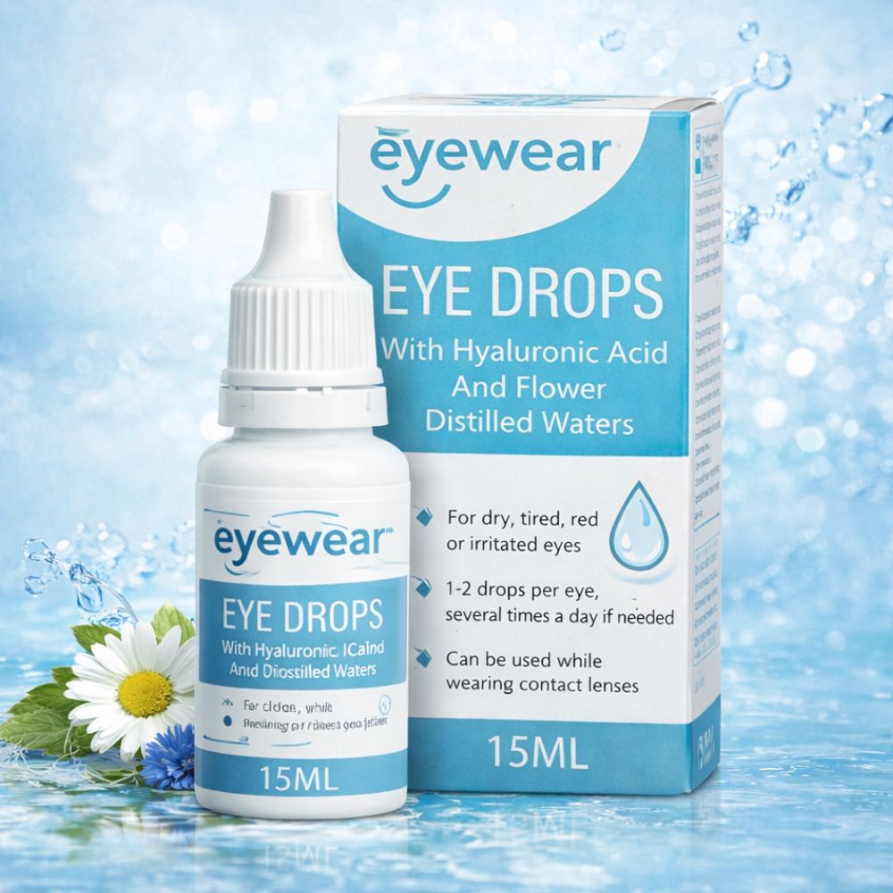 Eyewear | Augentropfen mit Hyaluronsäure & Blütenwässern – 15 ml