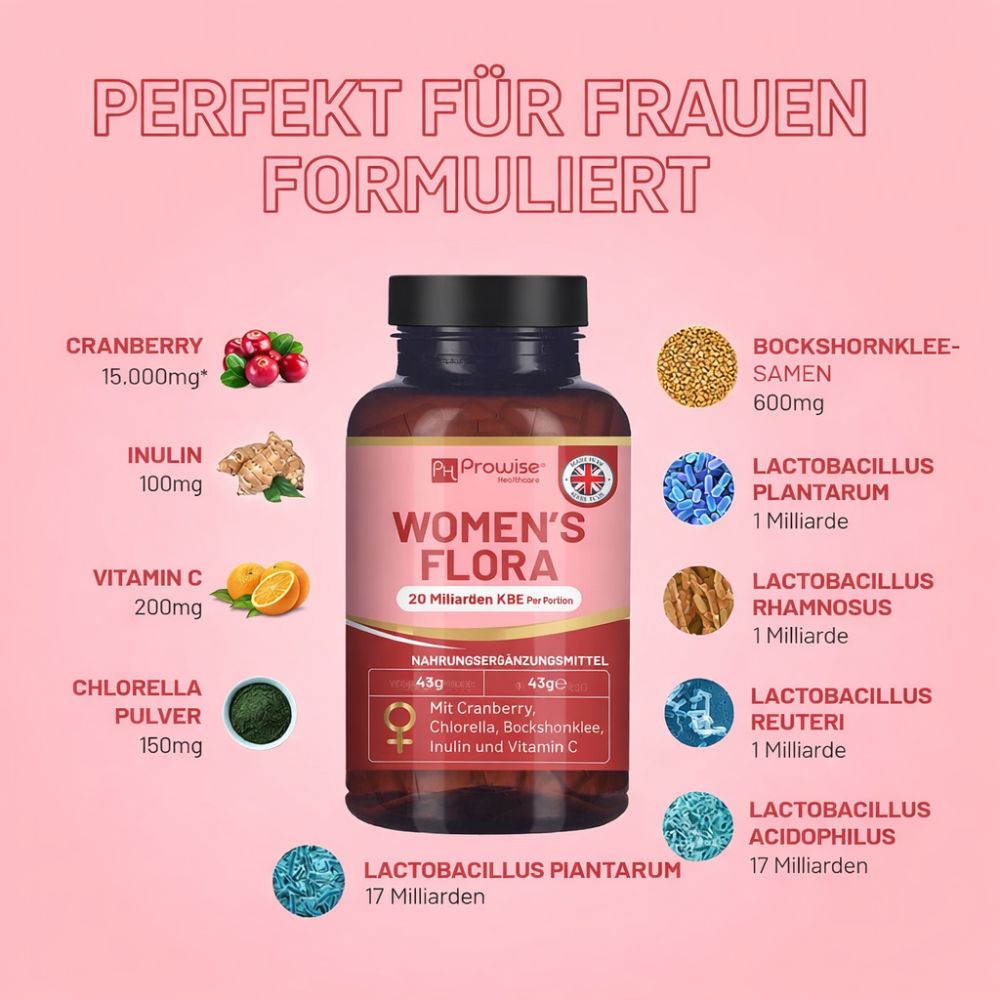 Prowise Healthcare Frauen Flora 20 Milliarden KBE · 60 Kapseln – Bild 2