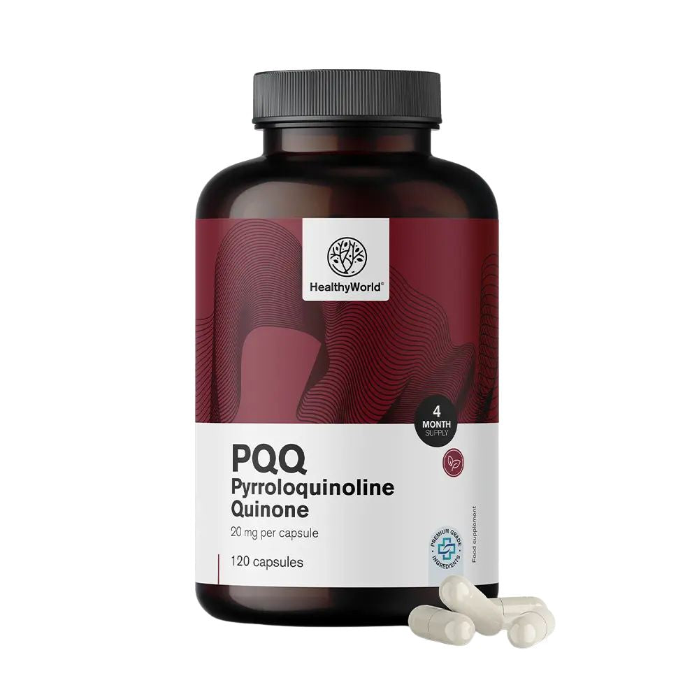 HealthyWorld | PQQ – Pyrrolochinolinchinon 20 mg - 120 Kapseln