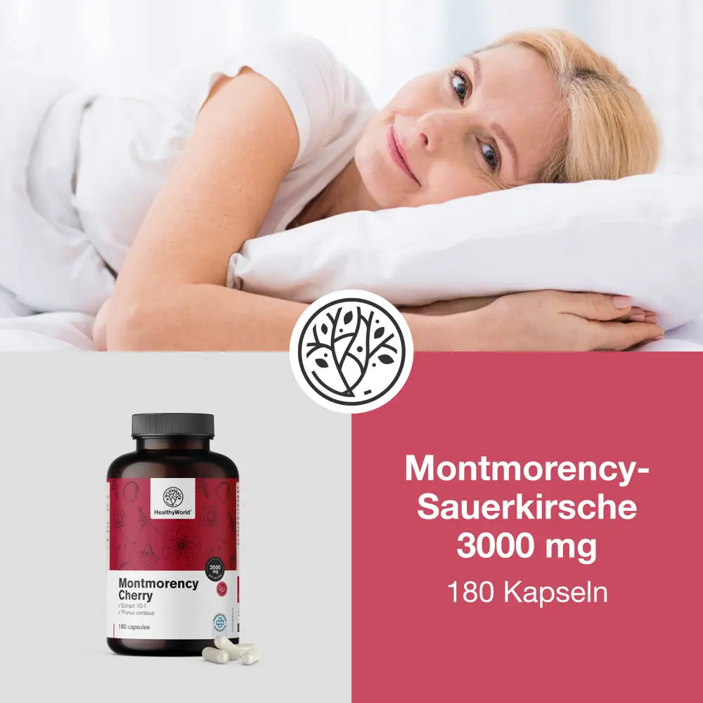 HealthyWorld | Montmorency-Sauerkirsche 3000 mg - 180 Kapseln