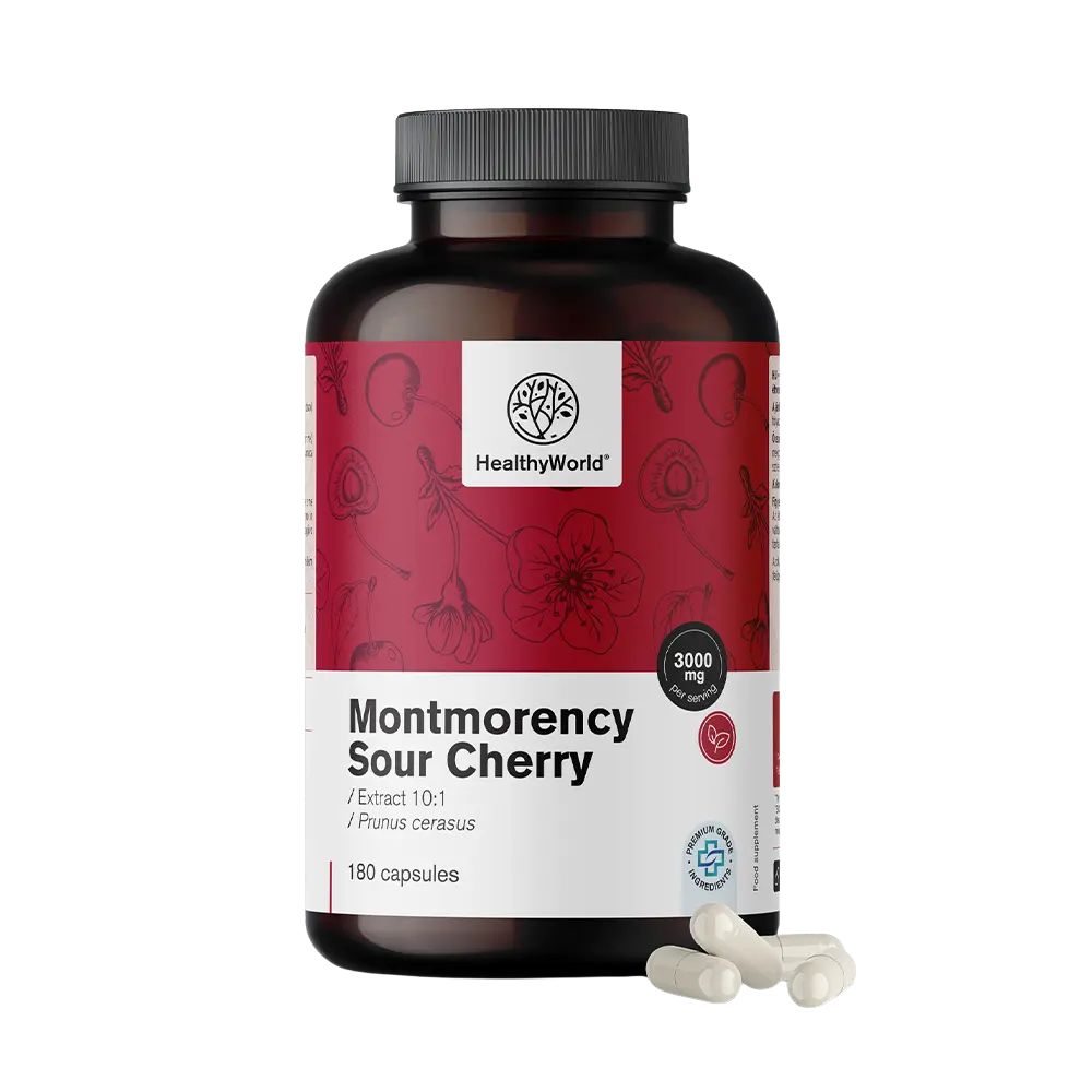 HealthyWorld | Montmorency-Sauerkirsche 3000 mg - 180 Kapseln