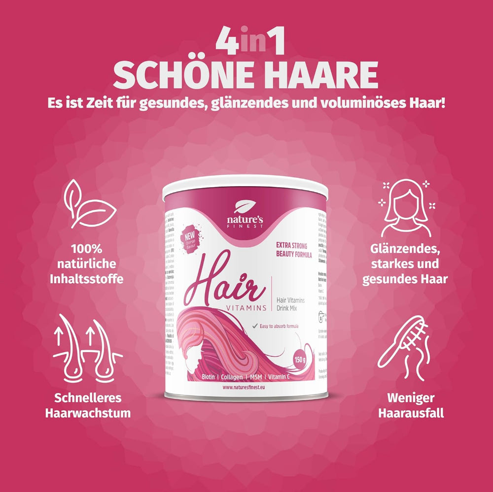 Nature's Finest I Hair Vitamins für schnelleres Haarwachstum