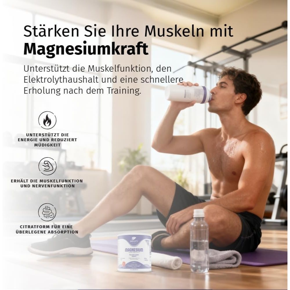 Nature's Finest I Magnesium für Muskeln, Knochen & Energie