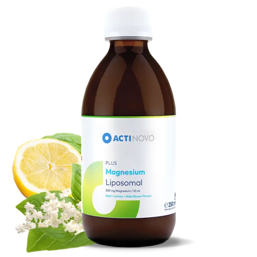 ActiNovo | Magnesium Liposomal mit Zitrone-, Basilikum-, Holundergeschmack - 250ml