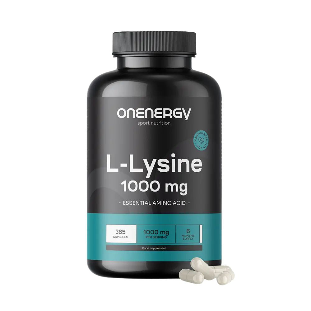 OnEnergy | L-Lysin 1000 mg - eine essentielle Aminosäure - 365 Kapseln