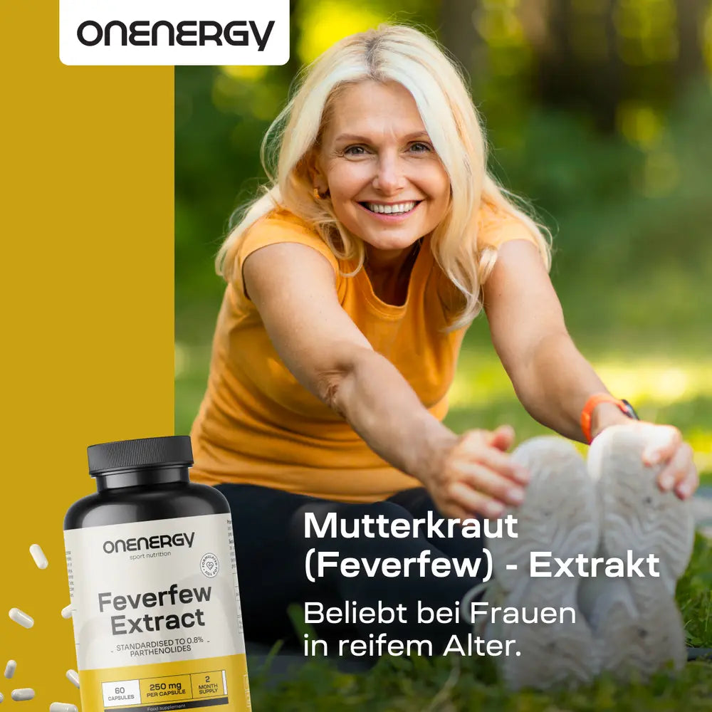 OnEnergy | Mutterkraut (Feverfew) – Extrakt - 60 Kapseln