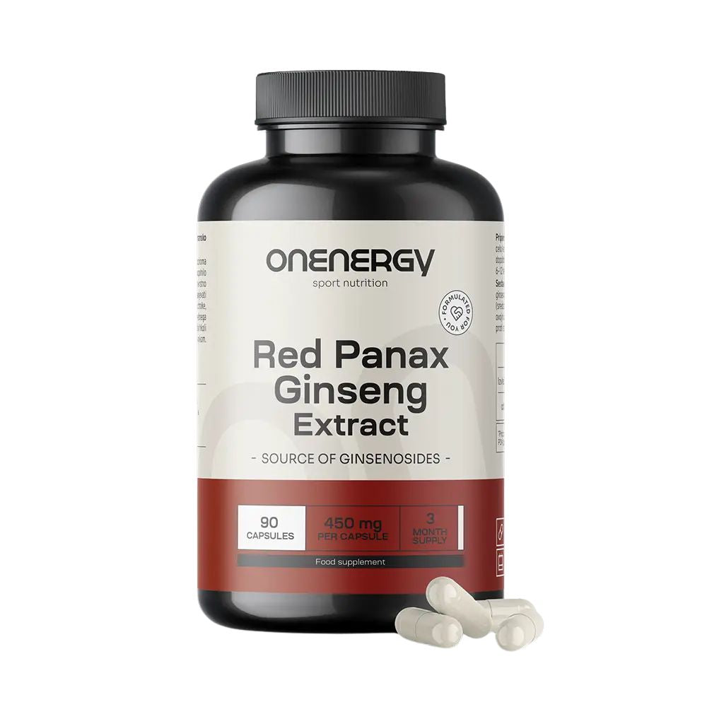 OnEnergy | Roter Ginseng (Red Panax Ginseng) – Extrakt - 90 Kapseln