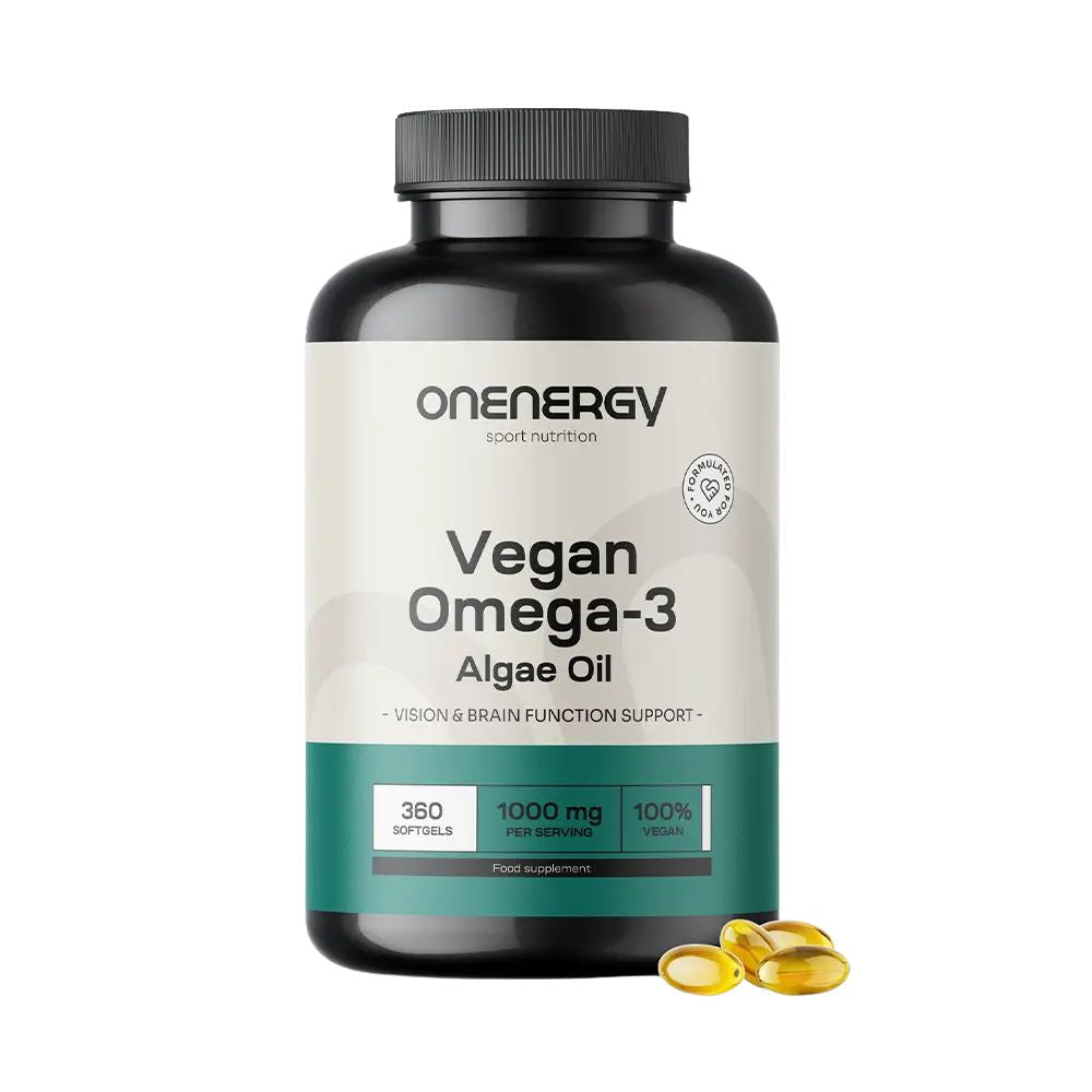 OnEnergy | Veganes Omega-3 aus Algen 1000 mg - 360 Weichkapseln