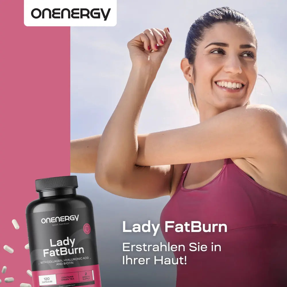 OnEnergy | Lady FatBurn zur Unterstützung der weiblichen Schönheit - 120 Kapseln