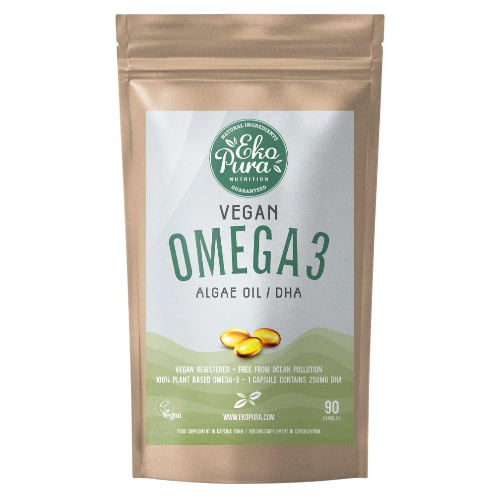 Ekopura Nutrition | Vegan Omega 3 Algenöl - 90 Kapseln