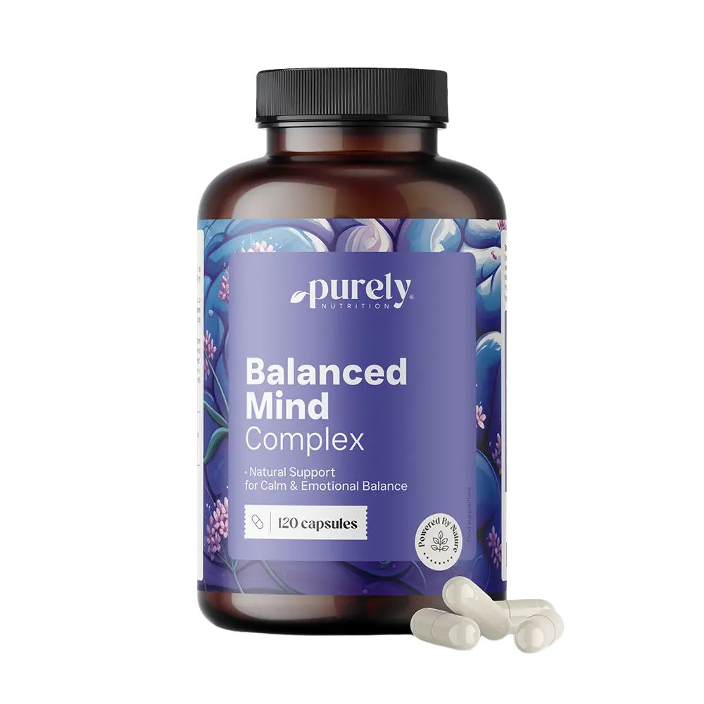 Purely | BalancedMind – Kräuterkomplex für Ruhe und inneres Gleichgewicht - 120 Kapseln