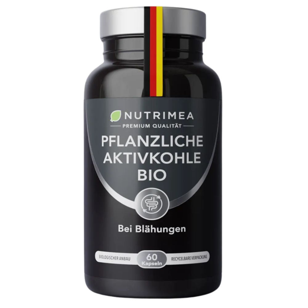 Nutrimea | Rein Pflanzliche Aktivkohle BIO DETOX PURECOAL® – 60 Kapseln