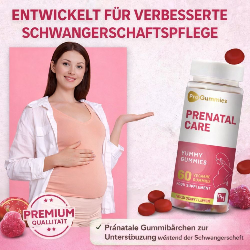 Prowise Healthcare Prenatal Care Gummies · 400 µg Folsäure für Schwangerschaft & Kinderwunsch · 60 vegane Gummies – Bild 2