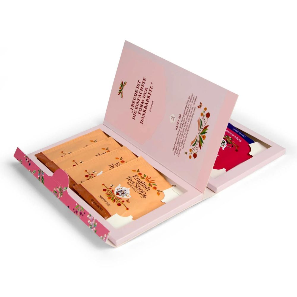 English Tea Shop | Tee Geschenk "Happiness" Tee-Poesie - 8 Teebeutel