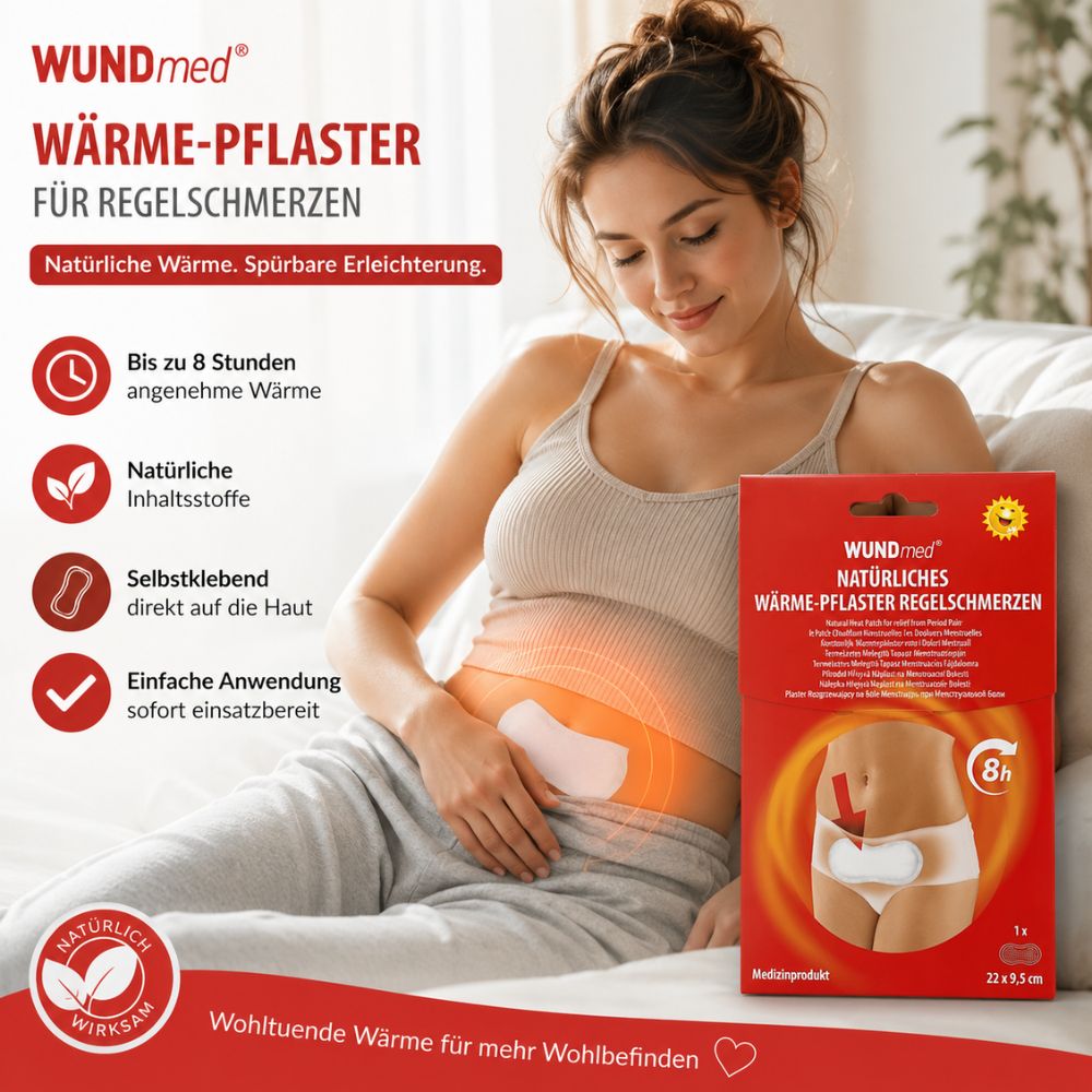 WUNDmed | Wärme Pflaster für Regelschmerzen 22x9cm - 1 Stück