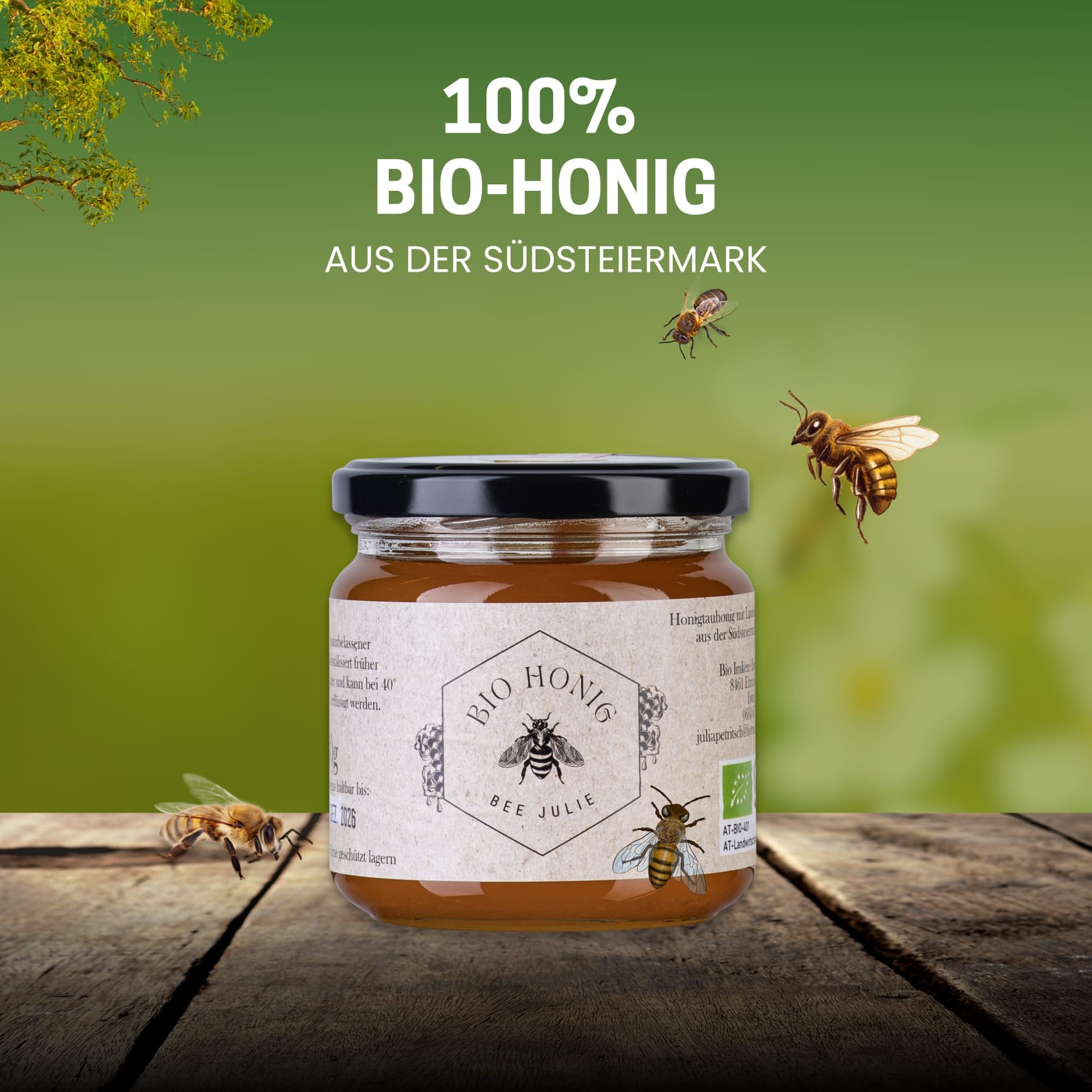 Bee Julie | Bio-Honig aus der Südsteiermark | Naturgenuss mit Mehrwert