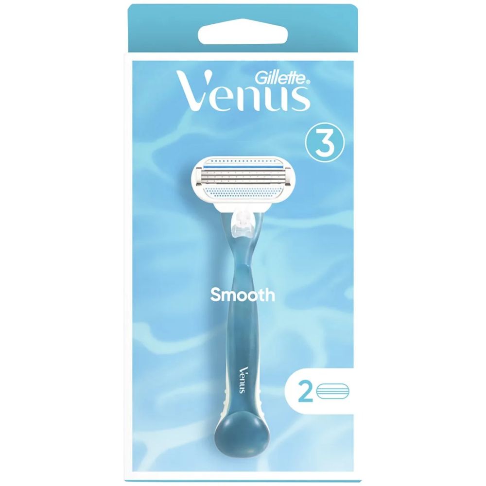 Gillette | Women Venus Smooth Rasierer + 2 Klingen