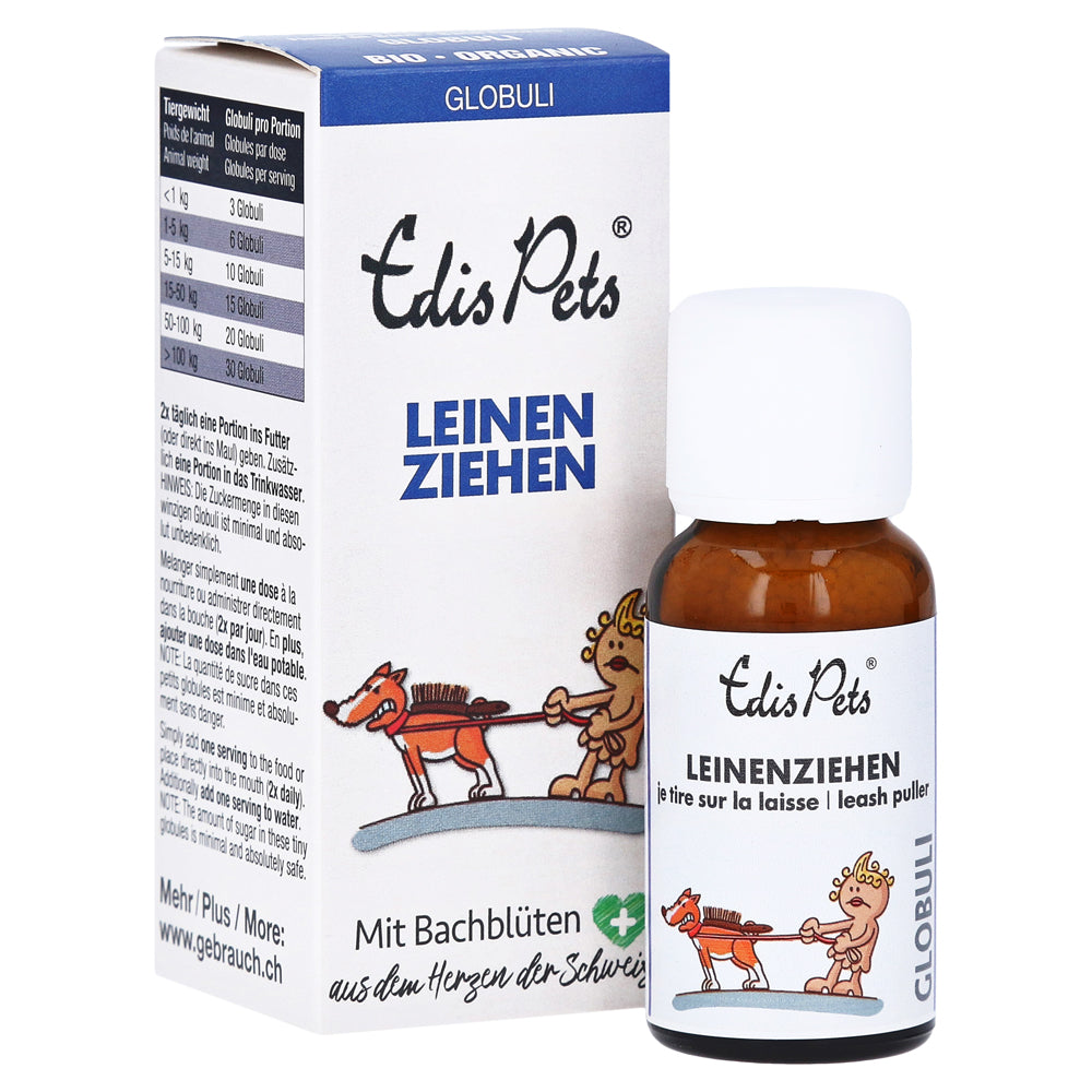 Edis Pets Leinenziehen Bio Bachblüten Globuli für Hunde
