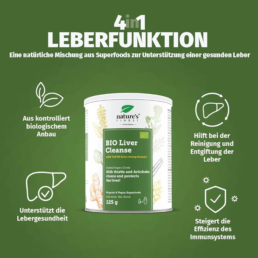 Nature's Finest I Bio Liver Cleanse - Leberreinigung mit Mariendistel und Artischocken