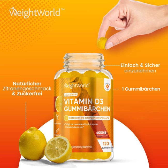 WeightWorld | Vitamin D3 4000 IE Gummibärchen