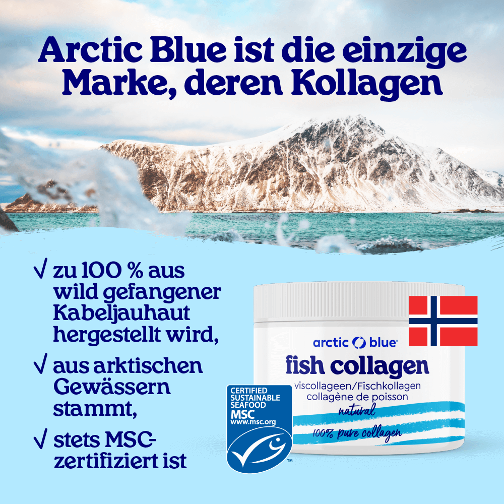 Arctic Blue | Natürliches Fischkollagenpulver - MSC (150 g)