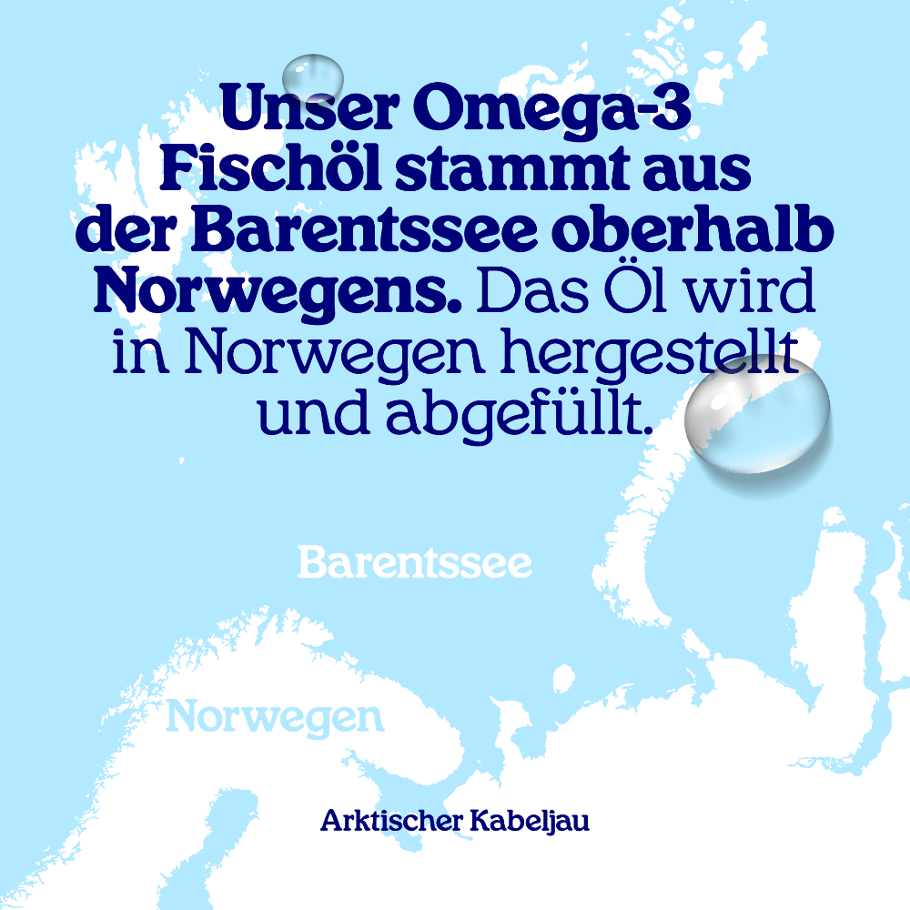 Arctic Blue | Omega-3-Gummis DHA + EPA mit Vitamin D3 - MSC (30 Gummibärchen)