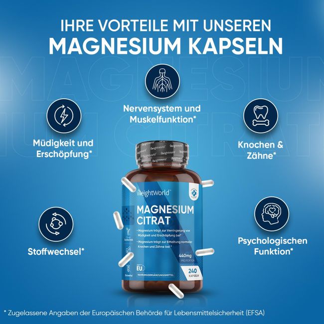 WeightWorld Magnesiumcitrat NEU