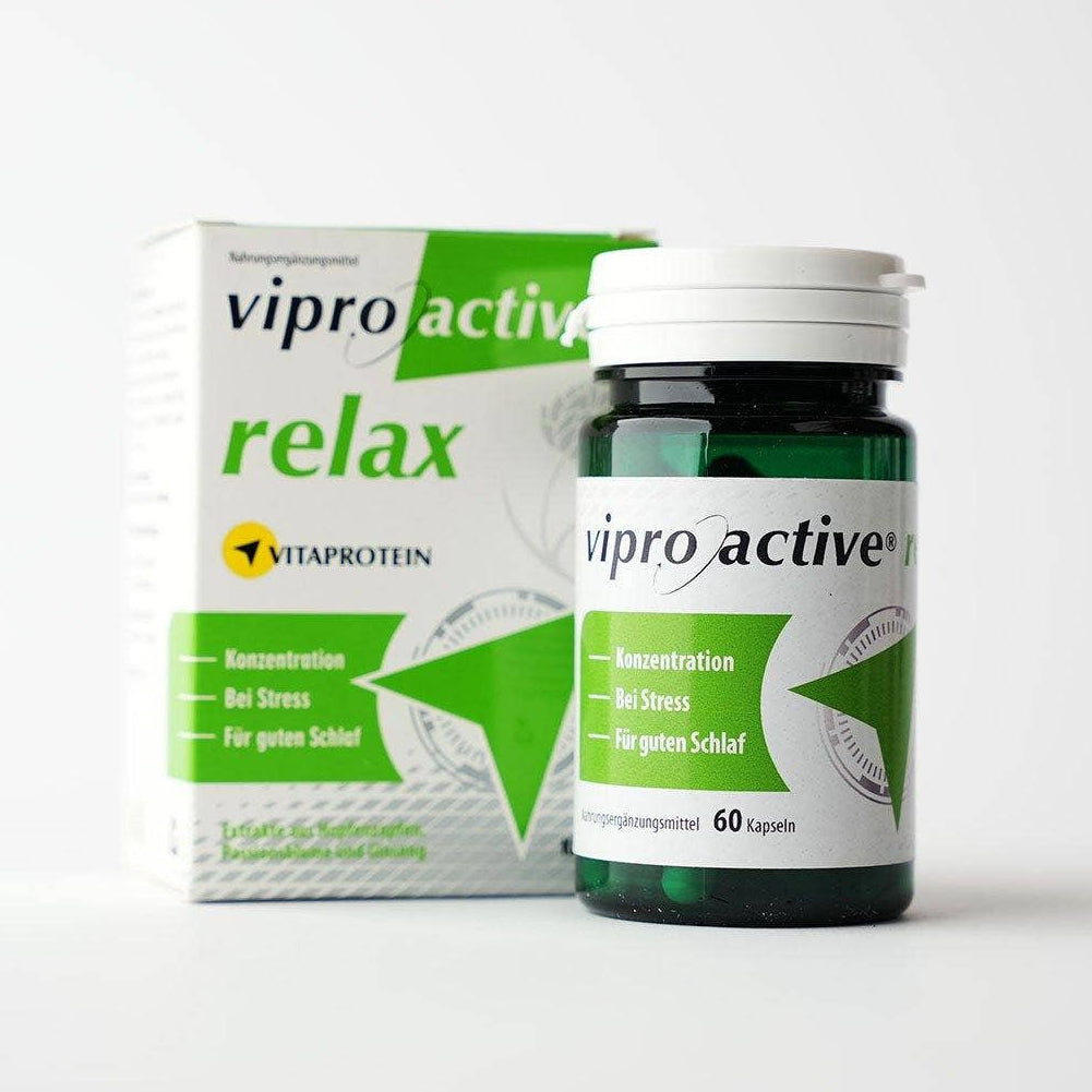 Viproactive | Relax – Entspannung, Stressabbau & erholsamer Schlaf - 60 Kapseln