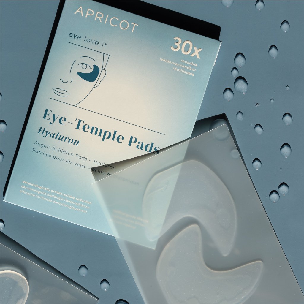 APRICOT I Augen-Schläfen Pads mit Hyaluron - 30 Behandlungen