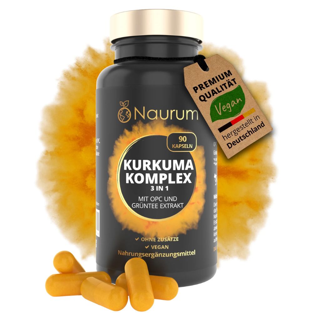 Naurum | 3 in 1 Kurkuma Komplex - 90 Kapseln