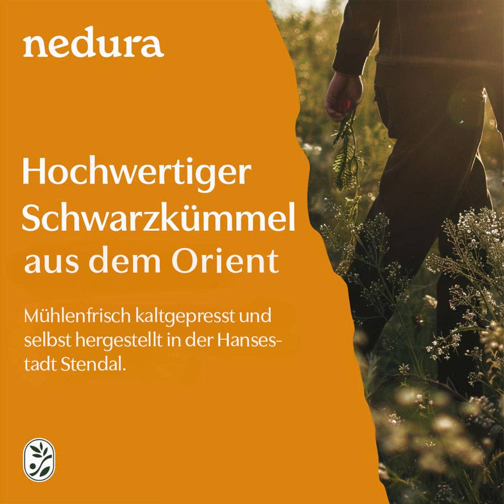 Nedura BIO Schwarzkümmelöl - Ungefiltert - 250 / 500 ml