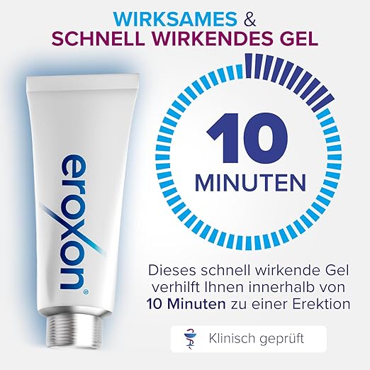 EROXON - bei Erektiler Dysfunktion - Verhilft Ihnen innerhalb von 10 Minuten zu einer Erektion - Diskrete tablettenfreie Behandlung