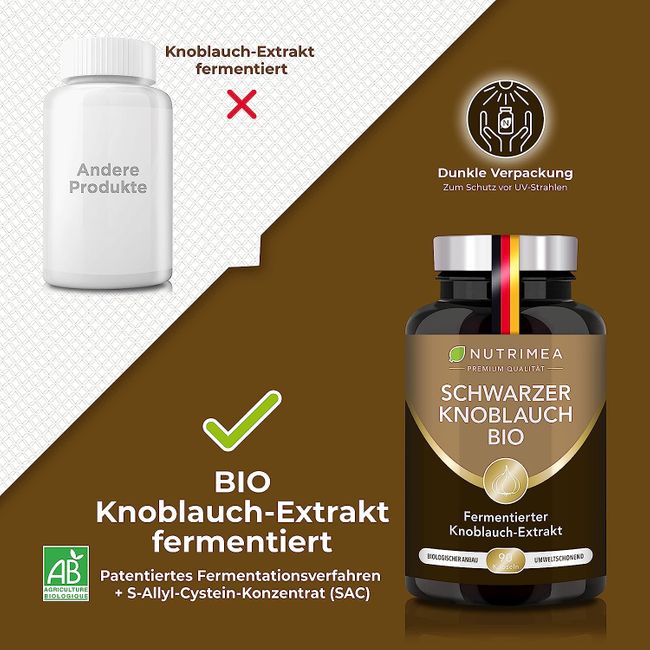 Nutrimea | Schwarzer Knoblauch  - 90 Kapseln