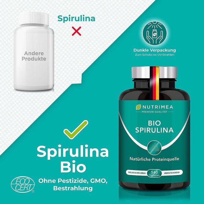 Nutrimea BIO Spirulina Presslinge - 540 Tabletten