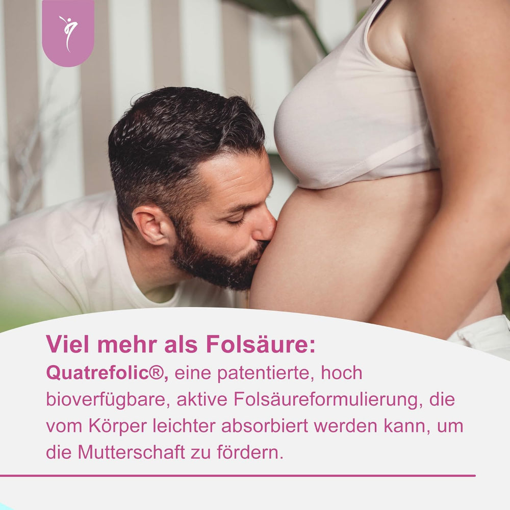 SanaExpert® | Natalis Pre – Folsäure, Quatrefolic®, Eisen und 21 weitere Inhaltsstoffe für Kinderwunsch und Frühschwangerschaft