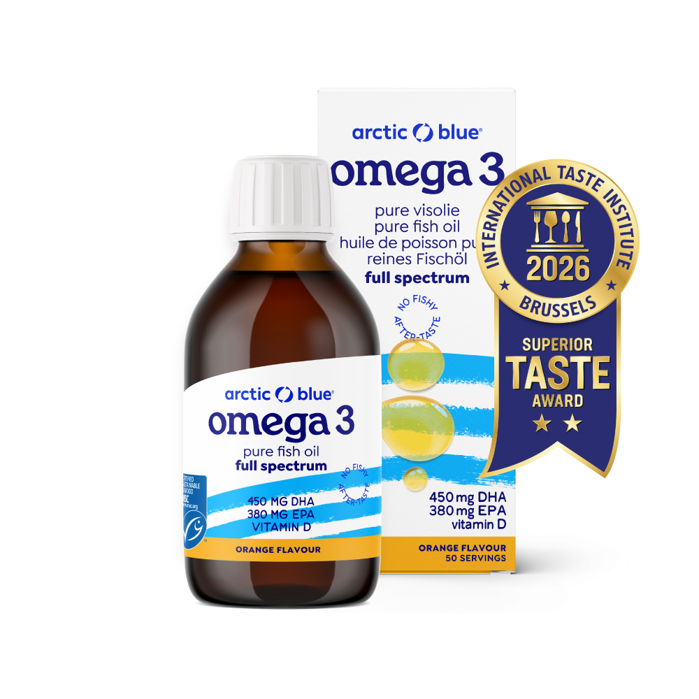 Arctic Blue | Full Spectrum Omega 3 Fischöl mit Vitamin D - 150ml