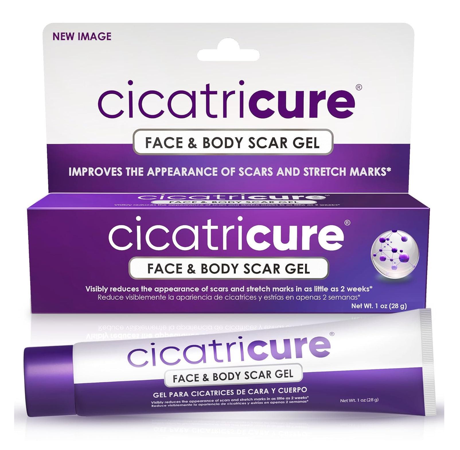 Cicatricure | Narbe Gel-Creme zur Minderung von Akne-, Brand- und OP-Narben - 28g