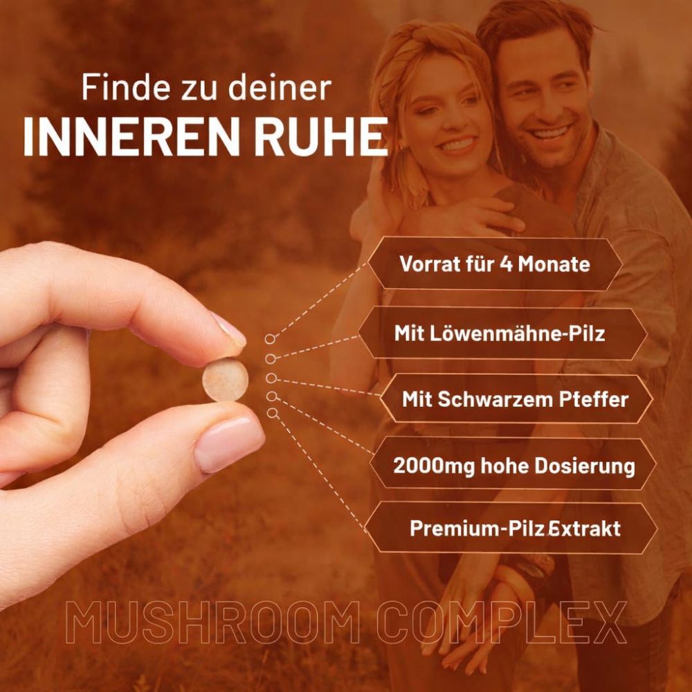 Prowise Healthcare | Advanced Mushroom Complex mit 6 Pilze - 120 vegane Tabletten