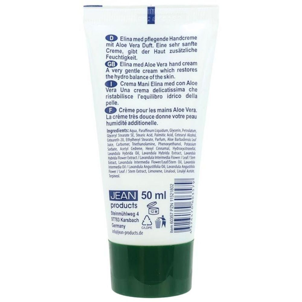 Elina Med | Aloe Vera pflegende Handcreme in Tube - 50ml