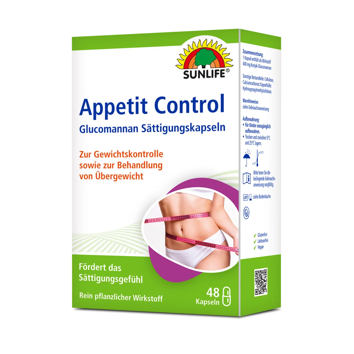 Sunlife | Appetit Control Glucomannan 48 Kapseln
