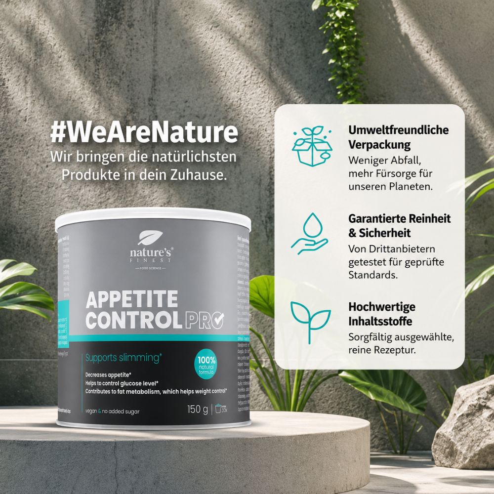 Nature’s Finest | Appetite Control PRO – 5-in-1 Formel für Appetit- & Gewichtskontrolle