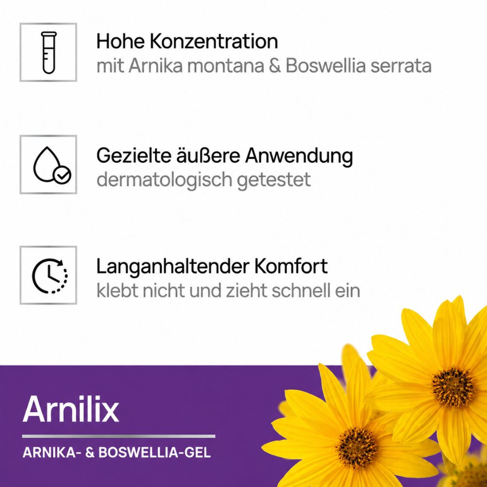 COVERbasics | Arnilix Arnica & Boswellia Gel für Muskeln und Gelenke - 100ml